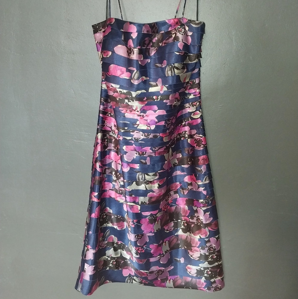 JS Collection Abstract Patterned Cocktail Dress